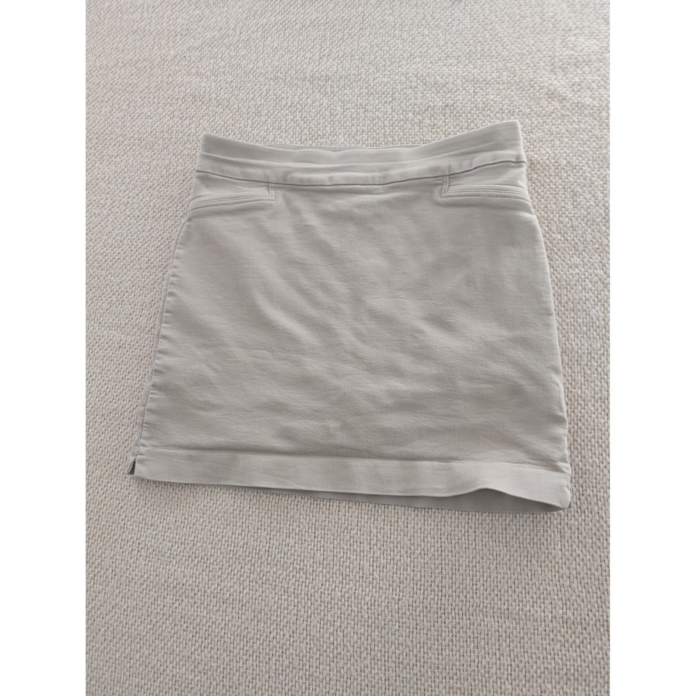 Croft & Barrow Effortless Stretch Skort Tan Khaki Pull On Skirt Shorts Size 8 - Picture 2 of 7